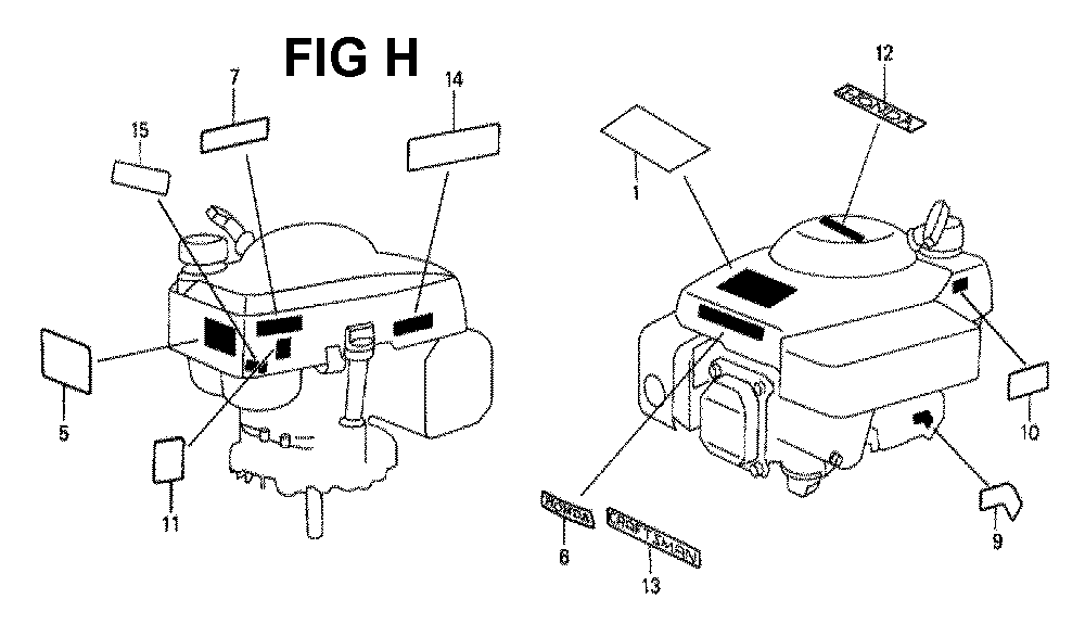 Fig-9 Diagram and Parts List for GXV140 Type N2V Honda Engine