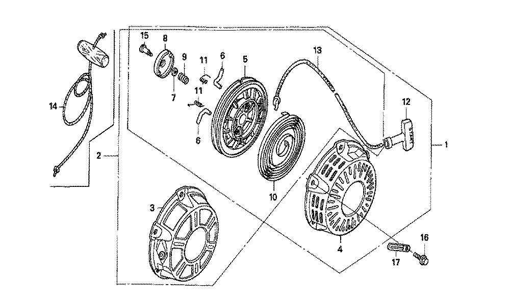 Fig-0 Diagram and Parts List for GX160K1 Type QMC8 Honda Engine