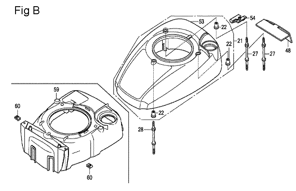 Fig-2 Diagram and Parts List for GCV160LA0 Type SBT Honda Engine