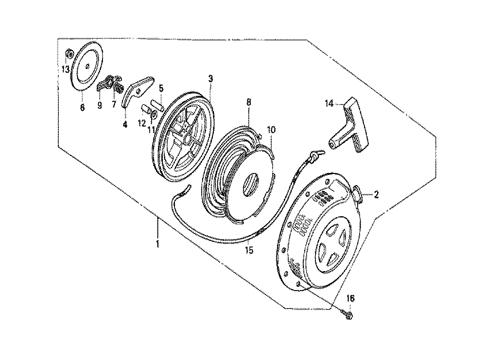 Fig-0 Diagram and Parts List for GX160K1 Type QT Honda Engine