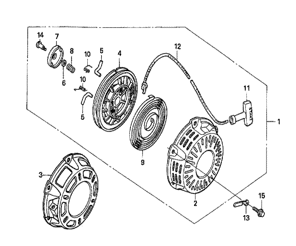 Fig-0 Diagram and Parts List for GX160U1 Type QPU Honda Engine