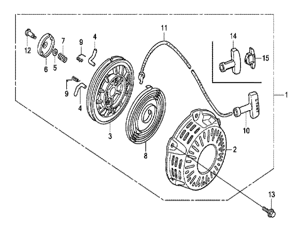 Fig-0 Diagram and Parts List for GX120UT1 Type QXC9 Honda Engine