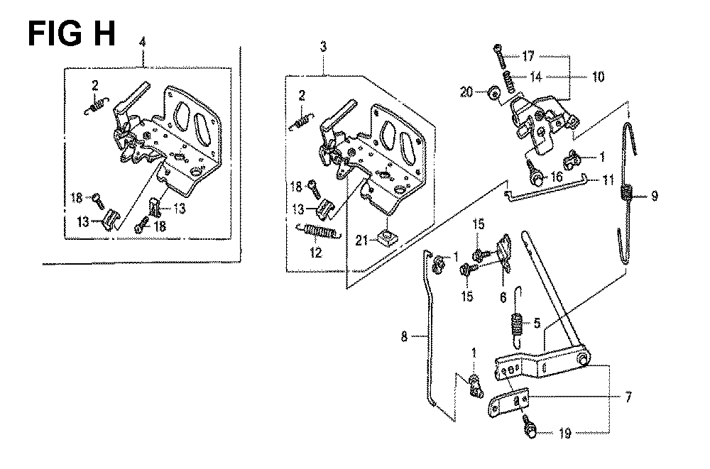 Fig-9 Diagram and Parts List for GXV530 Type QXU4A Honda Engine