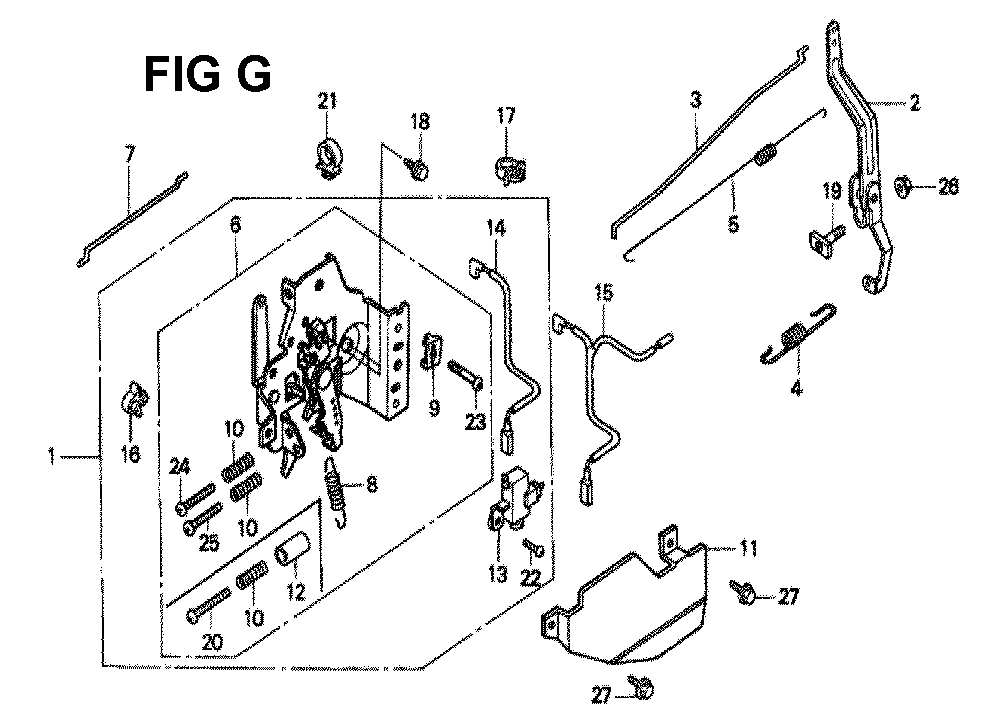 Fig-11 Diagram and Parts List for GXV160K1 Type N5M Honda Engine