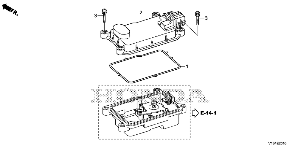 Electronic Control Unit Diagram and Parts List for HSM1336IK2 (Type  ATDR)(SBCJ-5500001 - 5509999) Honda Snow Blower