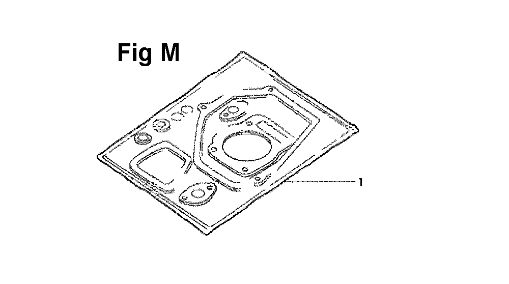 Fig-10 Diagram and Parts List for GXV120 Type SF Honda Engine