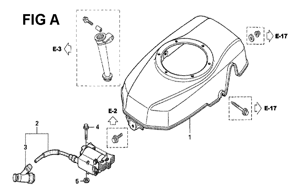 Fig-7 Diagram and Parts List for GXV160UH2 Type A12W Honda Engine