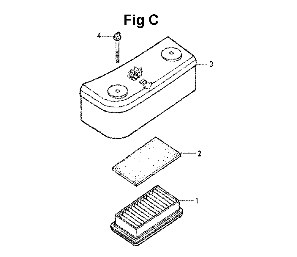 Fig-1 Diagram and Parts List for GXV140 Type A1YY Honda Engine