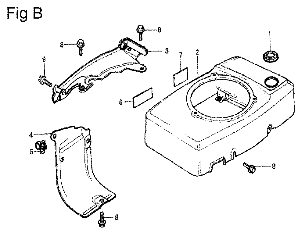 Fig-2 Diagram and Parts List for GV150K1 Type SMA Honda Engine