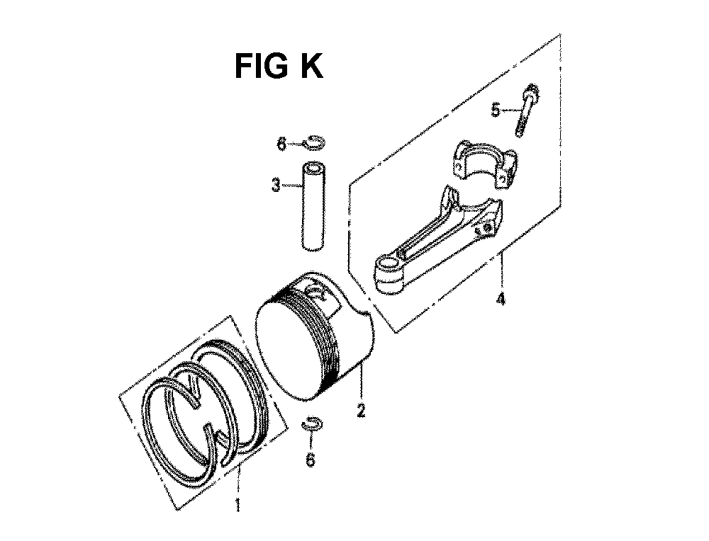 Fig-10 Diagram and Parts List for GXV140 Type N2V Honda Engine