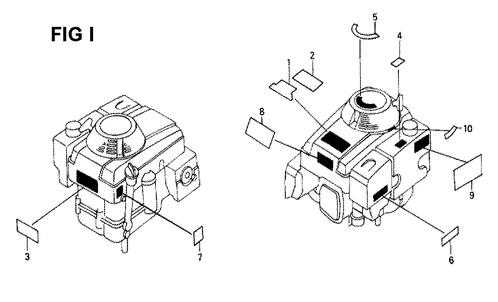 Fig-13 Diagram and Parts List for GXV340K1 Type DA4 Honda Engine