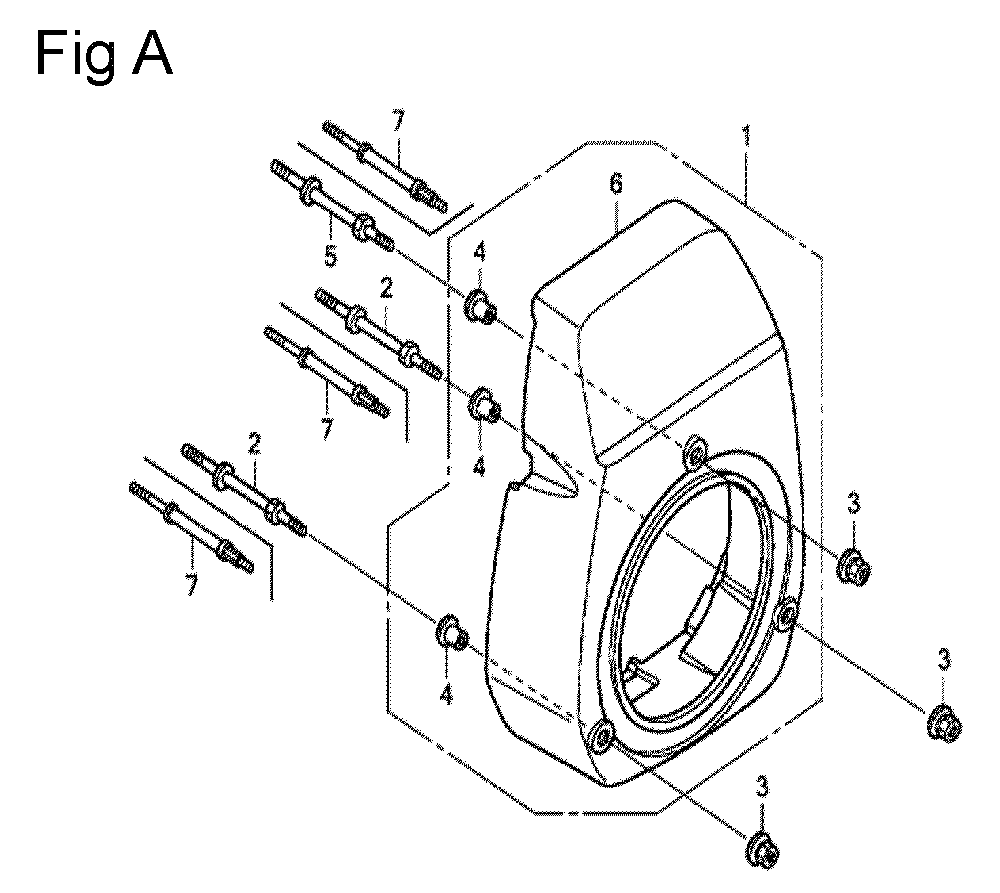 Fig-1 Diagram and Parts List for GC135 Type WXJ Honda Engine