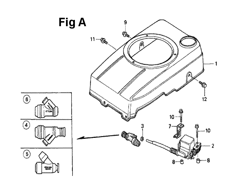 Fig-4 Diagram and Parts List for GXV120 Type N2SS Honda Engine