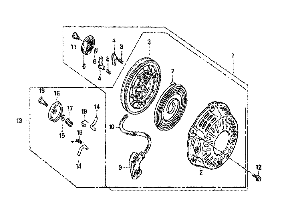 Fig-0 Diagram and Parts List for GX160H1 Type LD1 Honda Engine