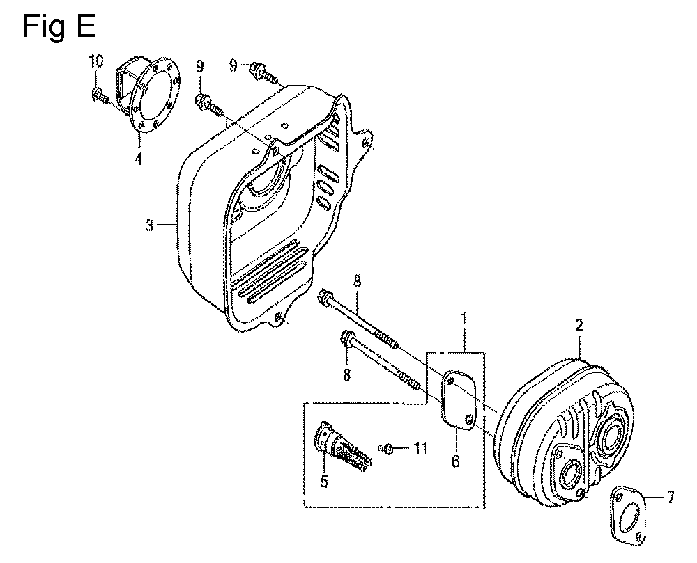 Fig-5 Diagram and Parts List for GCV160LA Type A2R Honda Engine
