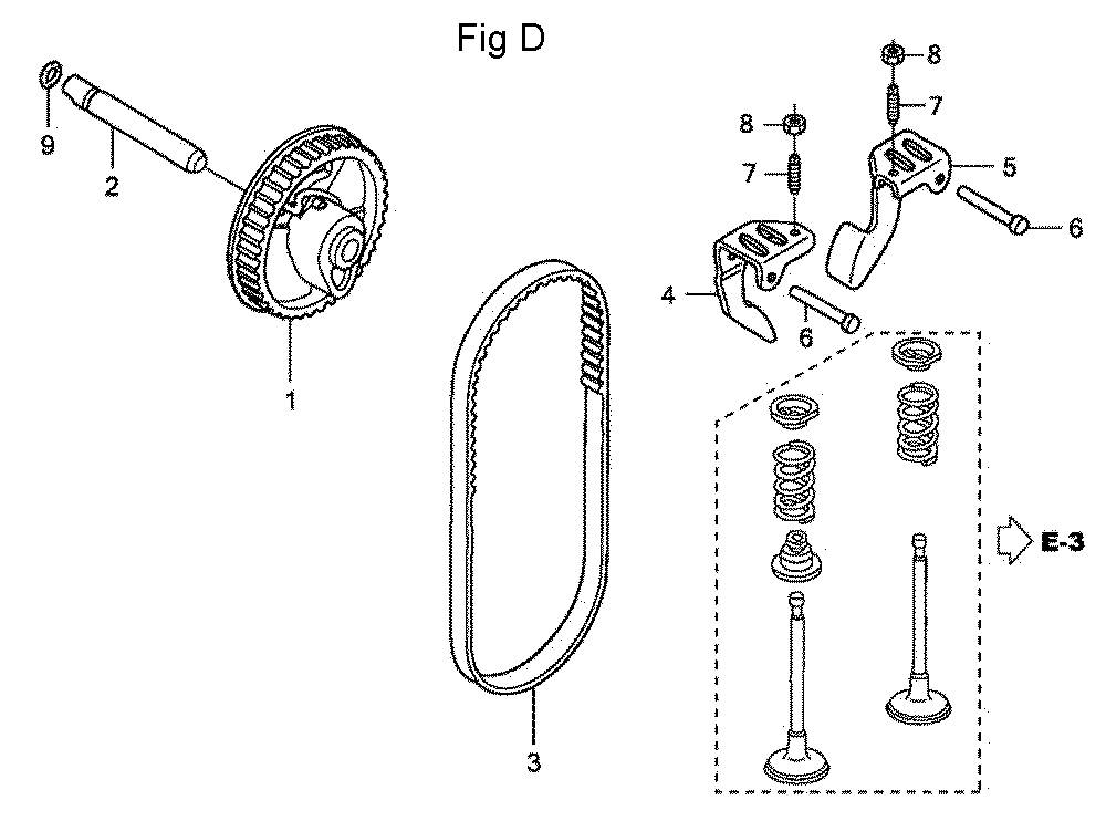 Fig-4 Diagram and Parts List for GC160LA Type QHG Honda Engine