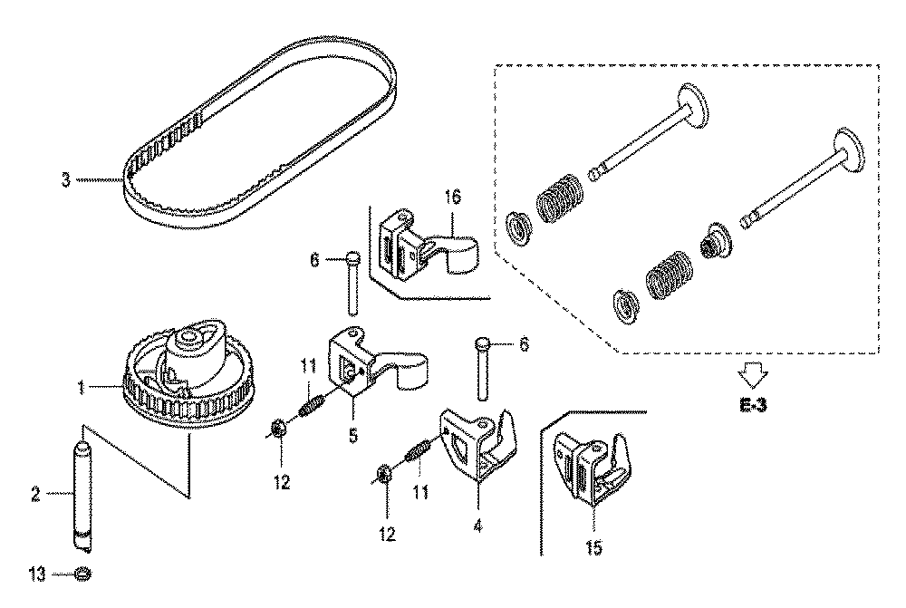 Fig-0 Diagram and Parts List for GCV160 Type N7A1 Honda Engine