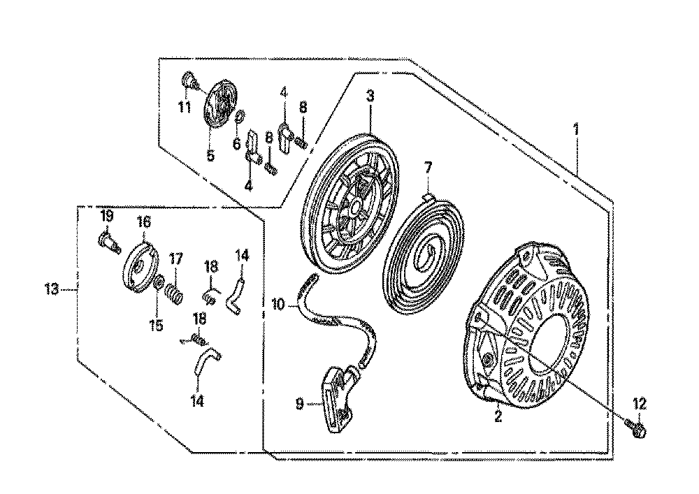 Fig-0 Diagram and Parts List for GX160H1 Type VHB Honda Engine