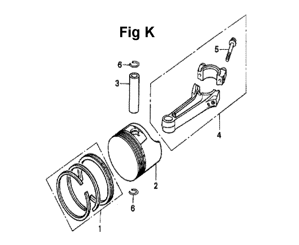 Fig-5 Diagram and Parts List for GXV140 Type N1KA Honda Engine