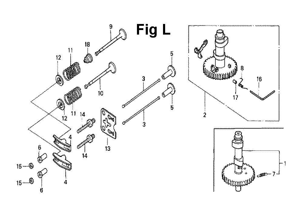 Fig-7 Diagram and Parts List for GXV140 Type A2Y Honda Engine