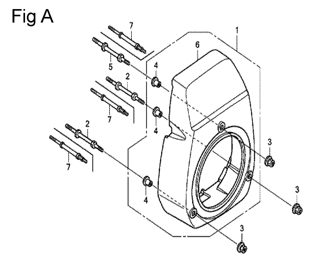 Fig-1 Diagram and Parts List for GC135 Type QFJ Honda Engine