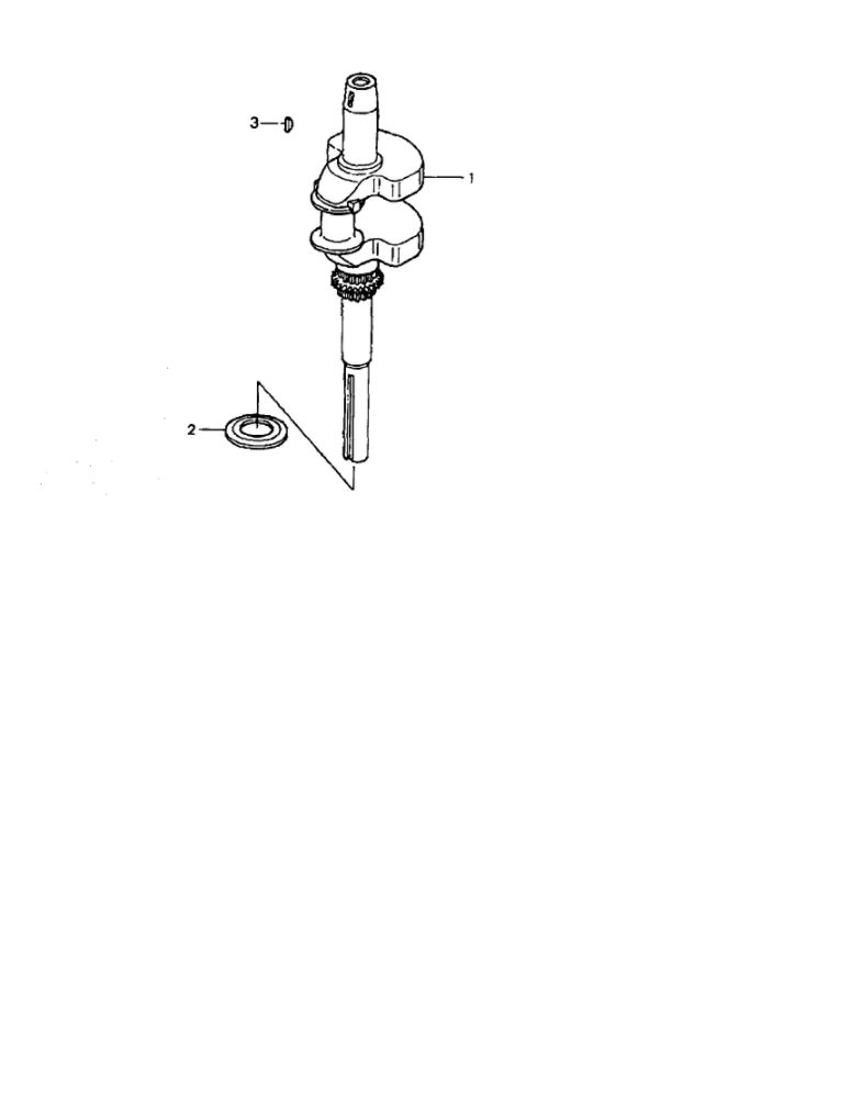 Crankshaft Diagram and Parts List for GCV-530-EXA2  Honda Engine
