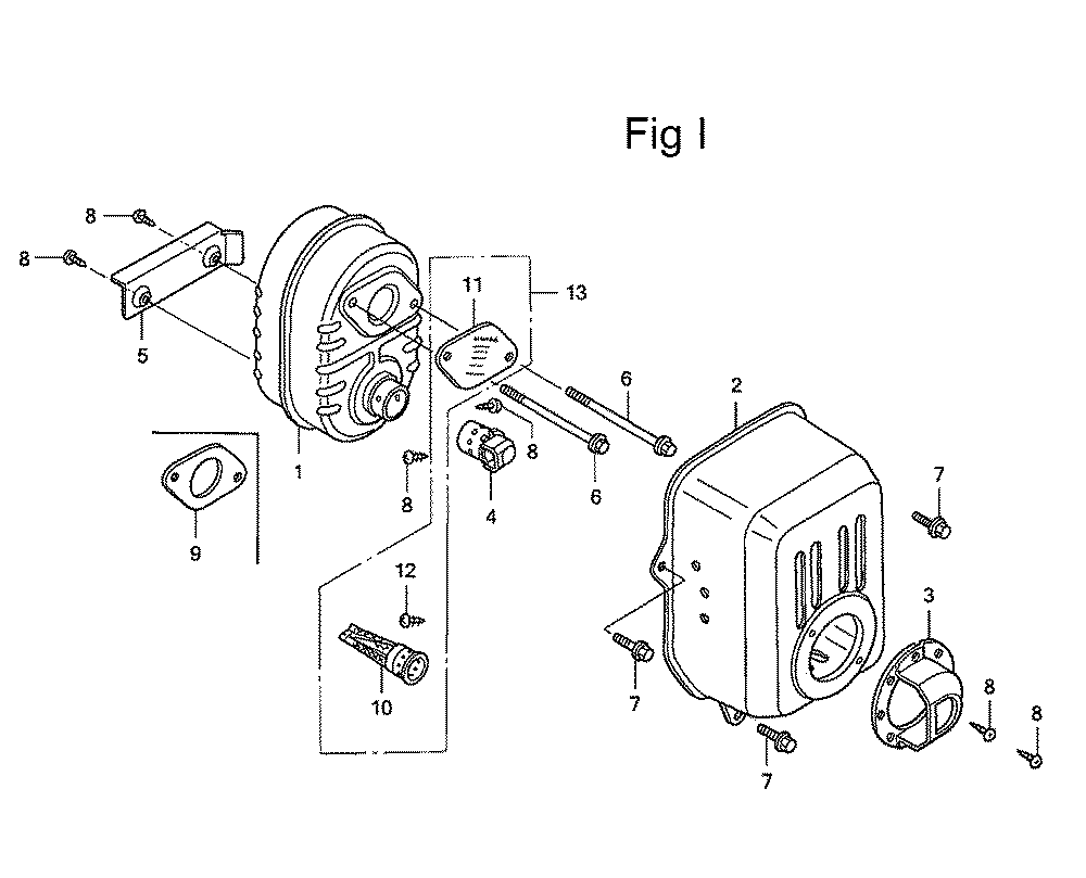 Fig-9 Diagram and Parts List for GC160 Type QHA Honda Engine