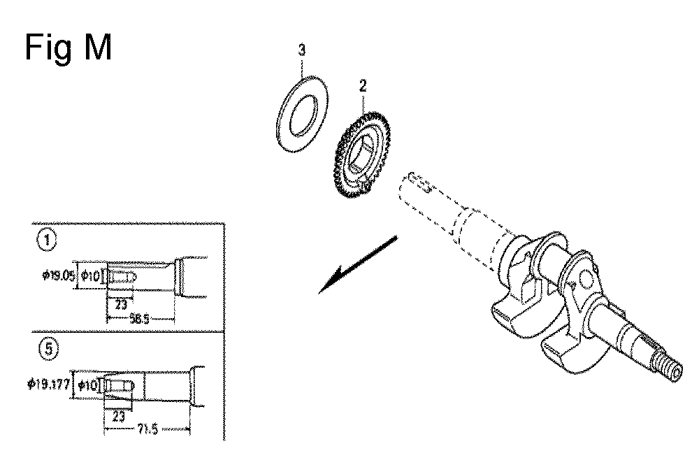 Fig-13 Diagram and Parts List for GC160A Type QHL Honda Engine