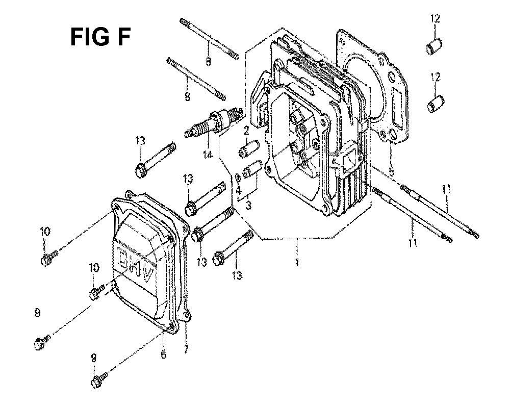 Fig-12 Diagram and Parts List for GXV160K1 Type SFL1 Honda Engine