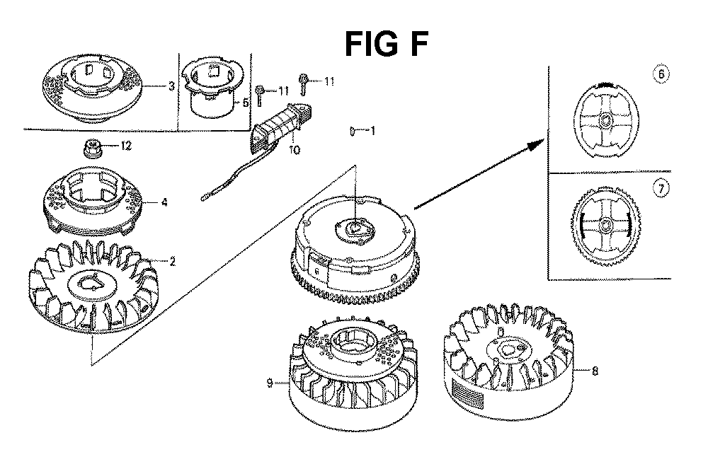 Fig-11 Diagram and Parts List for GXV160 Type N4C Honda Engine