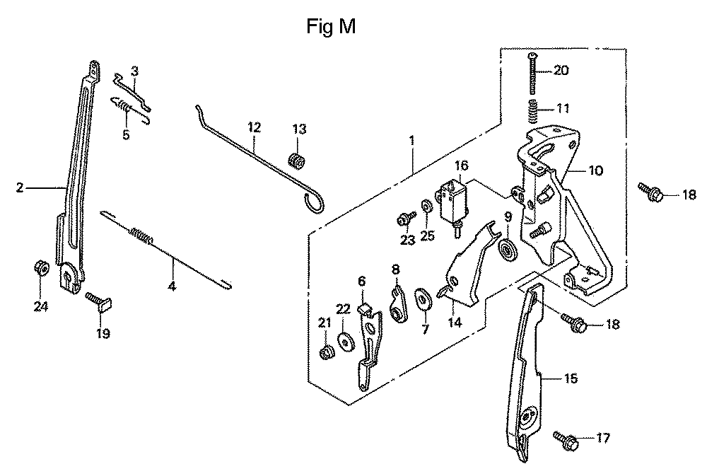 Fig-13 Diagram and Parts List for GC160A Type VXA Honda Engine