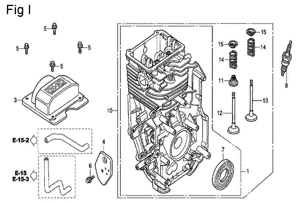 Fig-9 Diagram and Parts List for GC160A Type QDE Honda Engine