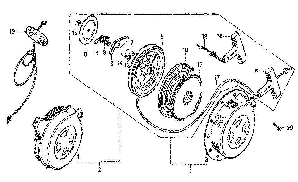 Fig-0 Diagram and Parts List for GX140 Type UX Honda Engine