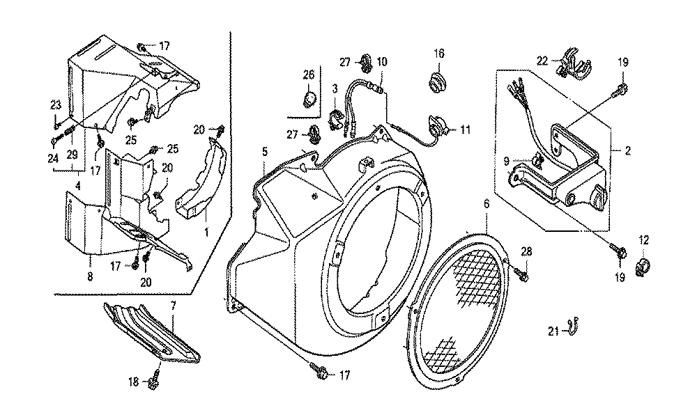 Fig-0 Diagram and Parts List for GX270 Type QKE3A Honda Engine