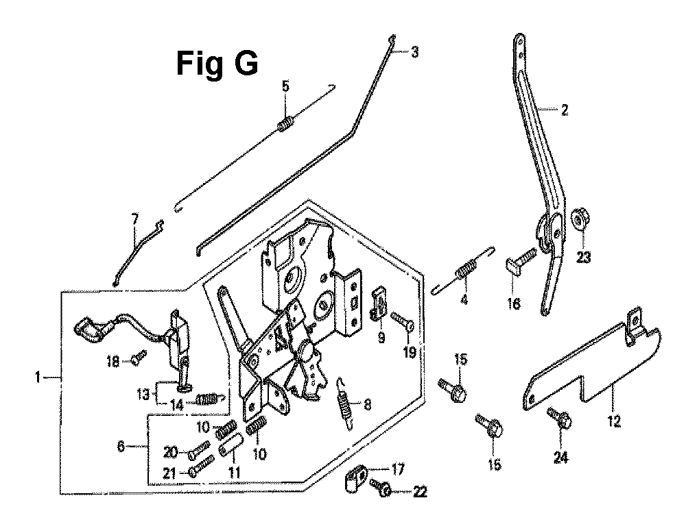 Fig-3 Diagram and Parts List for GXV140 Type N1 Honda Engine