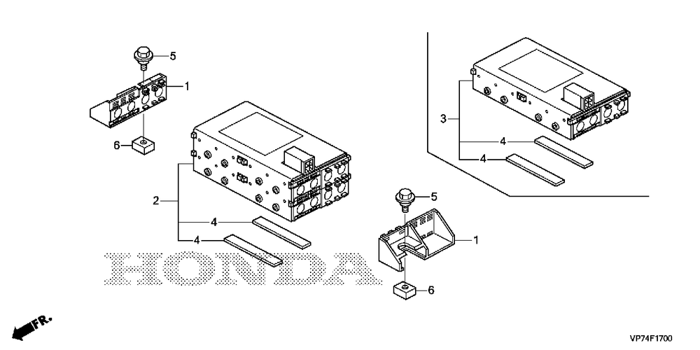 Battery Diagram and Parts List for HRM310K1 (Type  EAA)(MBEF-2004274 - 9999999) Honda Lawn Mower