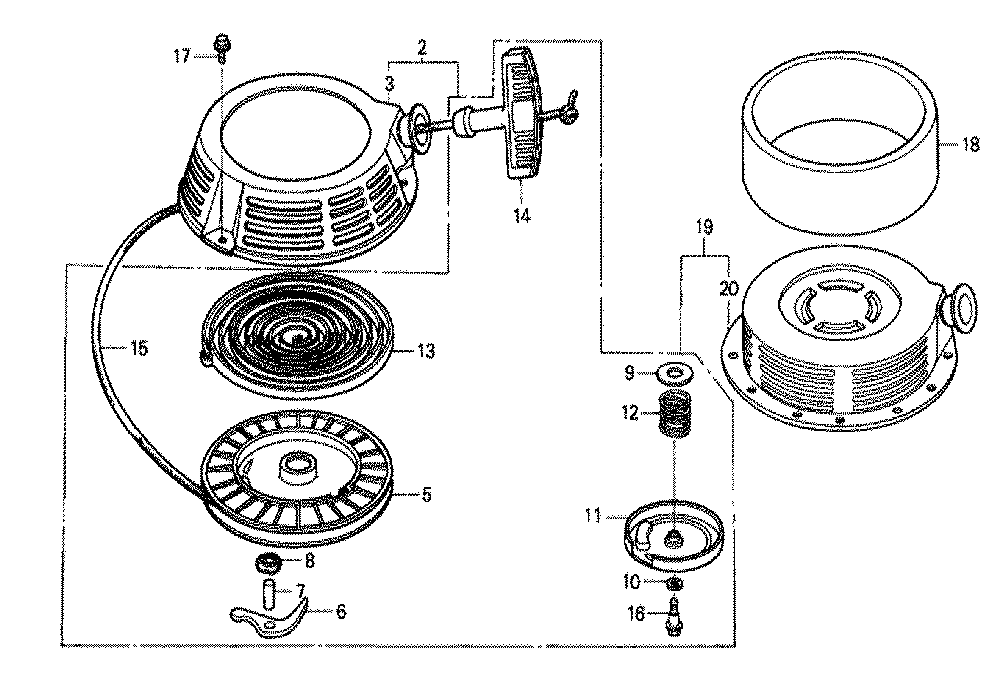 Fig-0 Diagram and Parts List for GXV340K1 Type DX Honda Engine