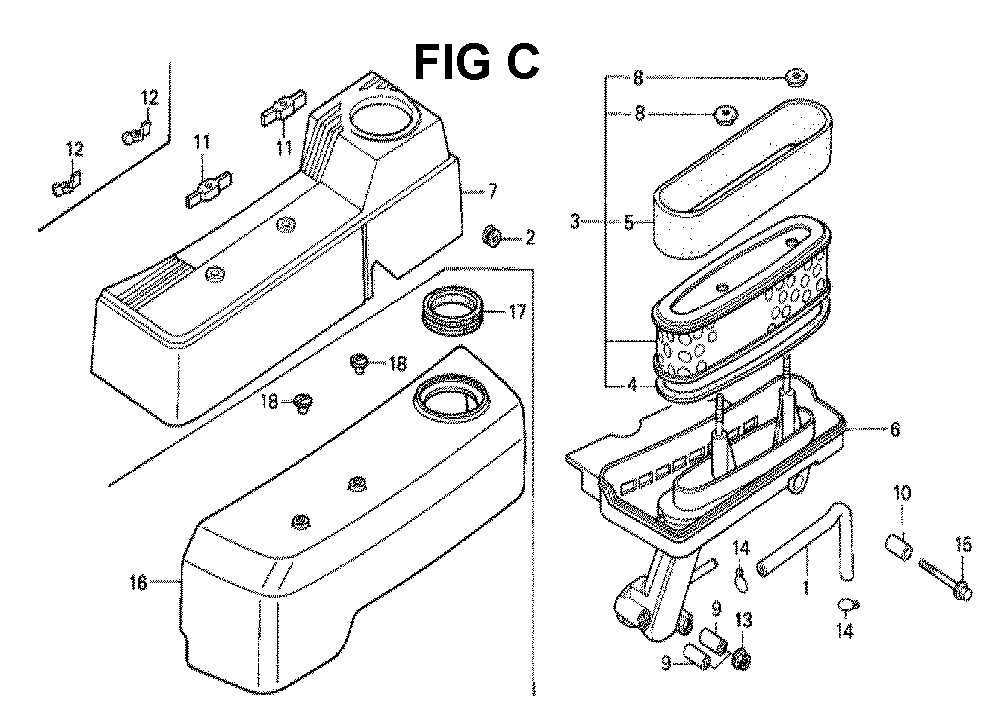 Fig-4 Diagram and Parts List for GXV160 Type N1S Honda Engine