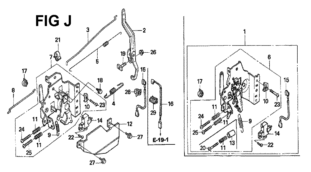 Fig-1 Diagram and Parts List for GXV160H2 Type N5 Honda Engine
