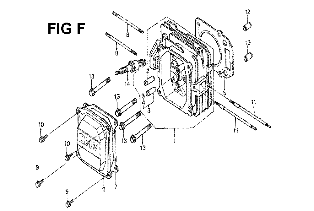 Fig-9 Diagram and Parts List for GXV160K1 Type N5M Honda Engine