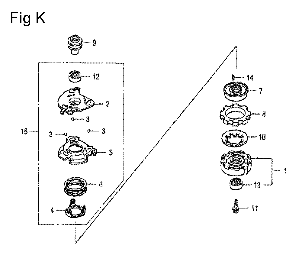 Fig-11 Diagram and Parts List for GCV160A Type EHHB Honda Engine