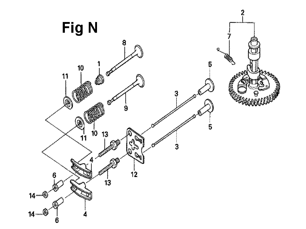 Fig-7 Diagram and Parts List for GXV160UH2 Type SFL1 Honda Engine