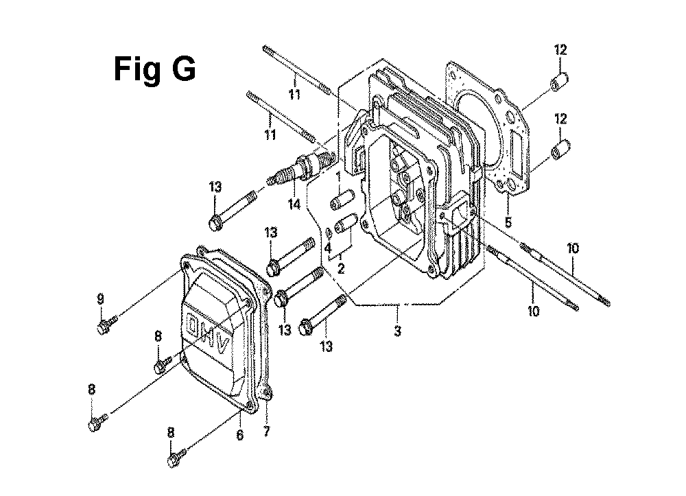 Fig-7 Diagram and Parts List for GXV160UH2 Type SFL Honda Engine