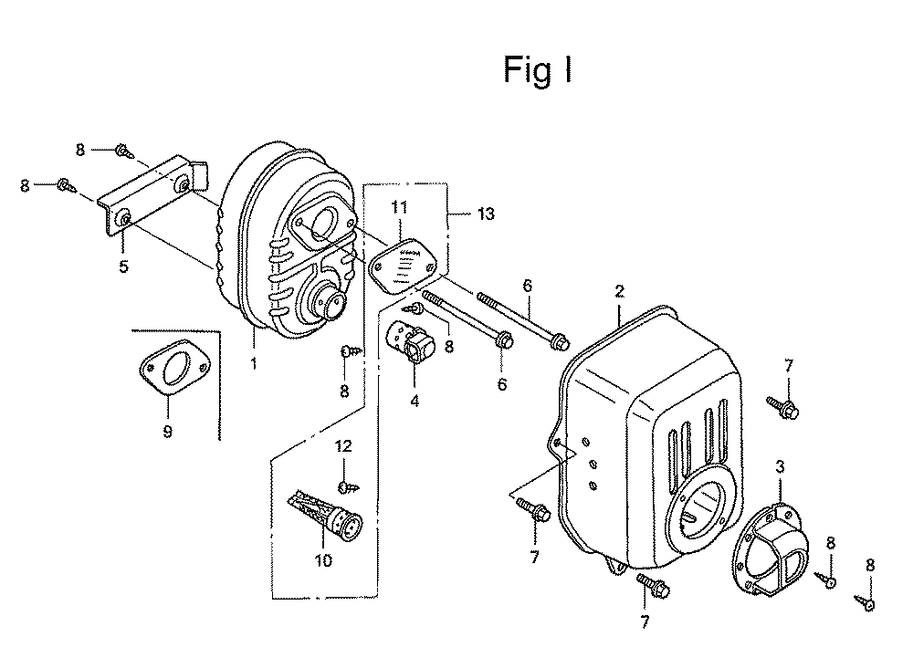 Fig-9 Diagram and Parts List for GC160 Type PHA Honda Engine