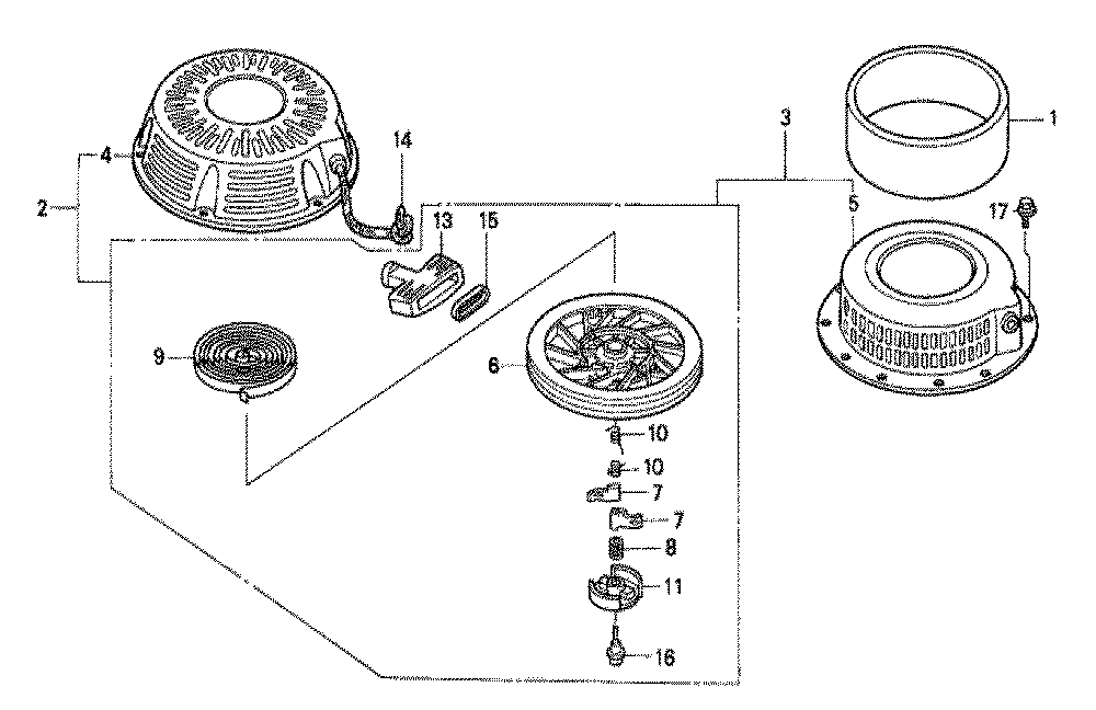 Fig-0 Diagram and Parts List for GXV340K2 Type DNE6 Honda Engine