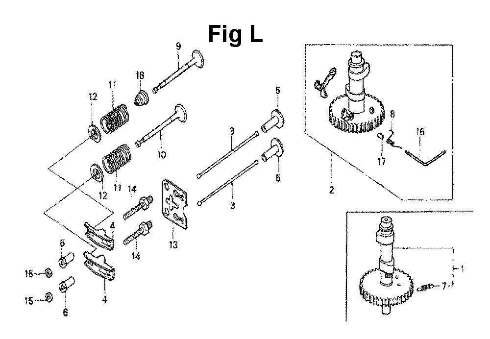 Fig-11 Diagram and Parts List for GXV140 Type A1KT Honda Engine