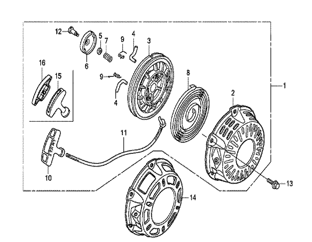 Fig-0 Diagram and Parts List for GX160UT1 Type SG24 Honda Engine