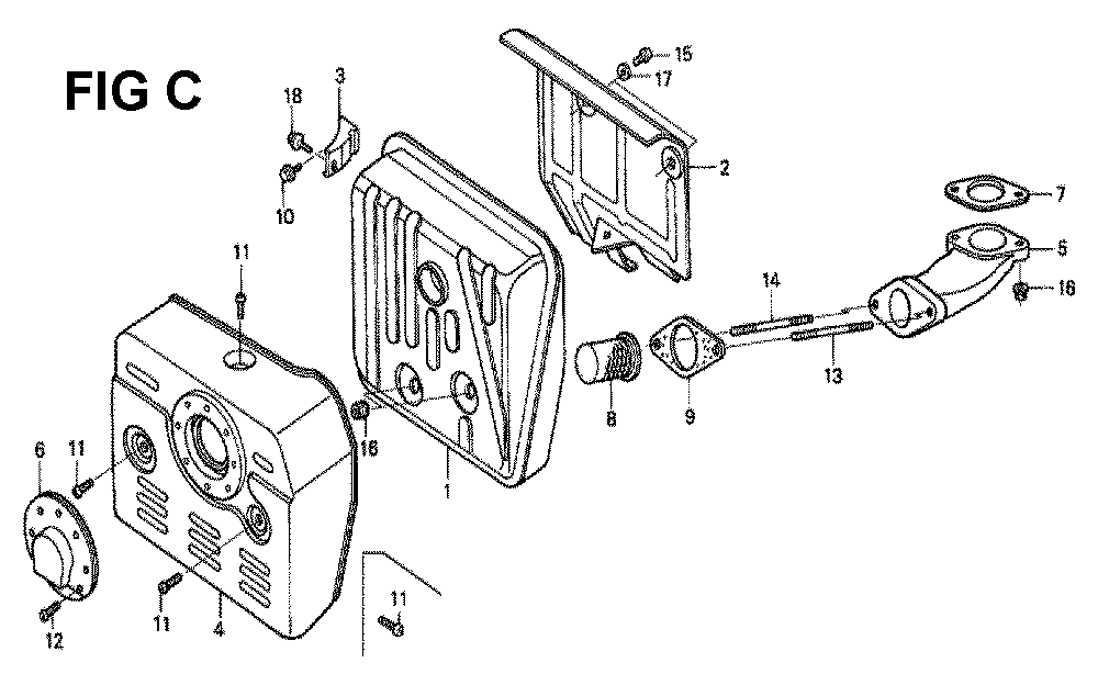 Fig-2 Diagram and Parts List for GXV340K2 Type DCA1 Honda Engine