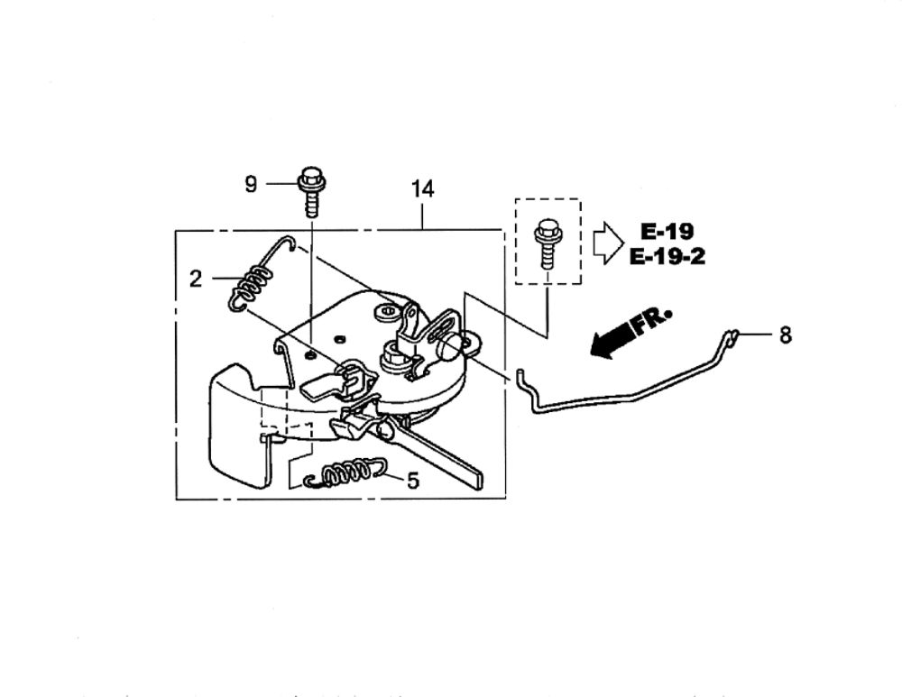Choke Base Diagram and Parts List for GCV160-LAOS3B  Honda Engine