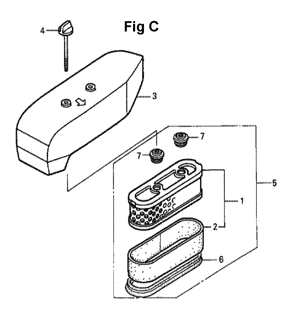 Fig-12 Diagram and Parts List for GXV160K1 Type N62 Honda Engine